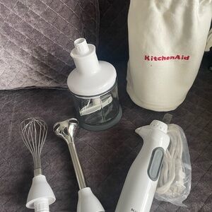 KitchenAid White Multi-Function Blender Set.